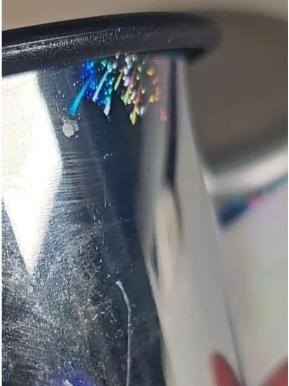 2 Tupperware One Touch Canisters Floral Hologram Silver & Black #2707A-4 New